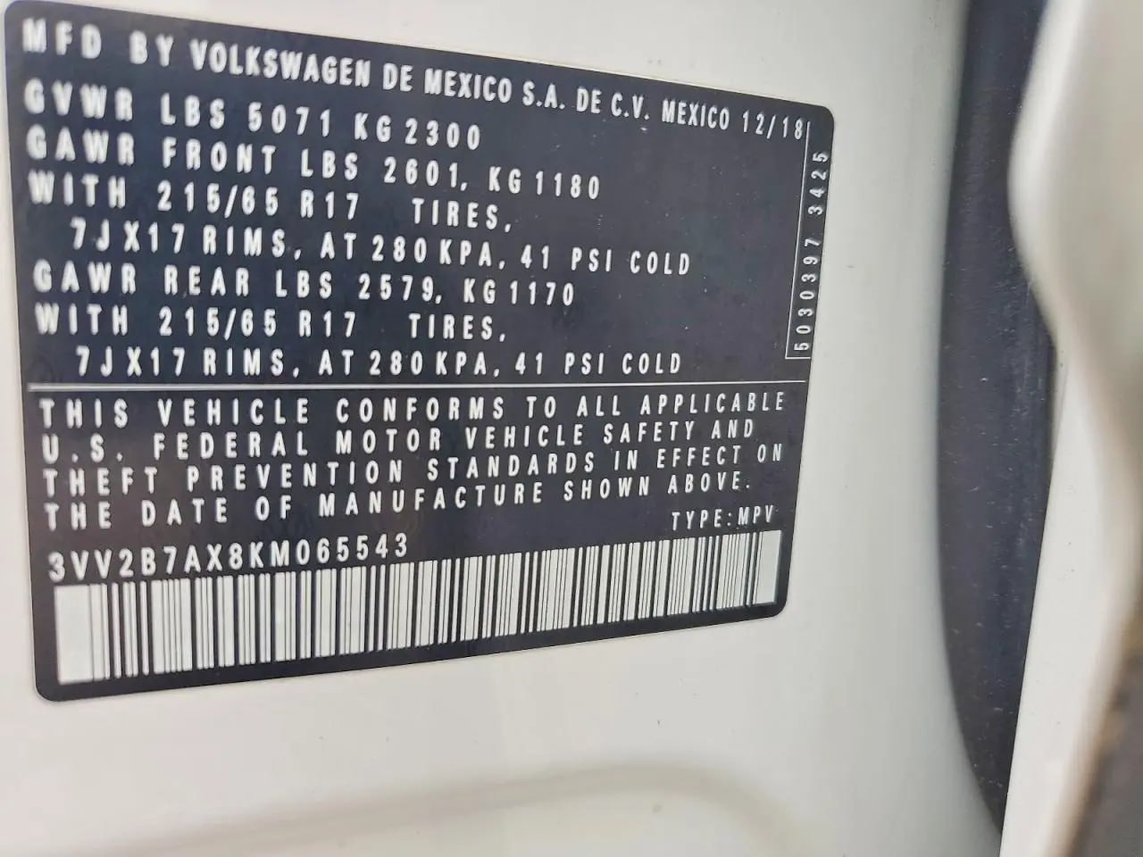 Volkswagen Tiguan SE 2019 10